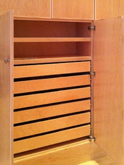 Maple cabinetry for sheet music